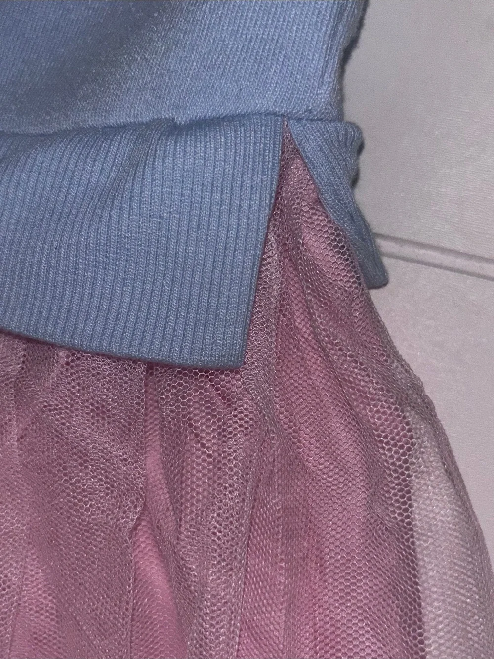 Bluey Blue & Pink Sweatshirt Tulle Dress Toddler Girls 5T